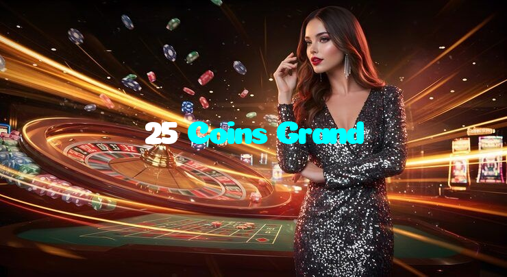 25 Coins Grand خوش آمدید بونس +600% پیشکش موبائل ایپ کے پروموشن سیکشن میں دکھائی دیتی ہے۔